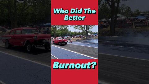 Which Gasser Did The Better Burnout? #shorts