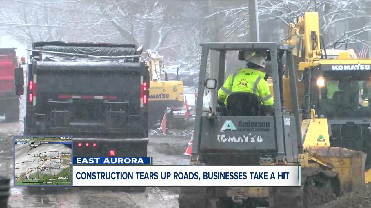 East Aurora construction project takes a toll on local business