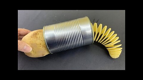 How To Make a Spiral Potato Cutter at Home || DIY Spiral Potato Slicer