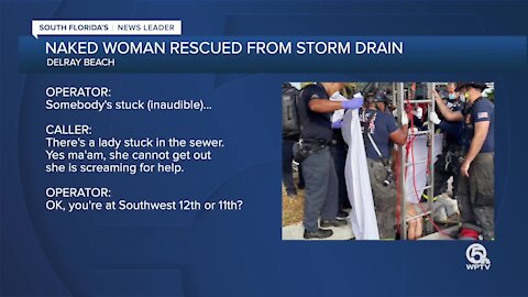 911 caller finds naked woman in Delray Beach storm drain