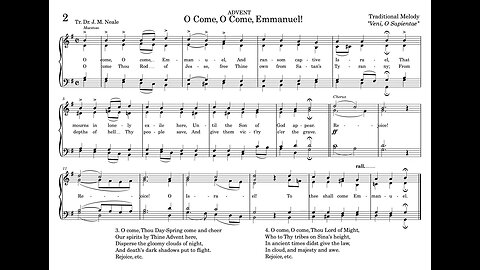 2. O Come, O Come, Emmanuel! (St. Gregory Hymnal)