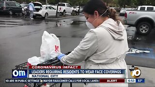 National City requires residents to wear face coverings in public