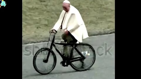 The Pope Riding a Bike (AI) #pope @MundoIa347
