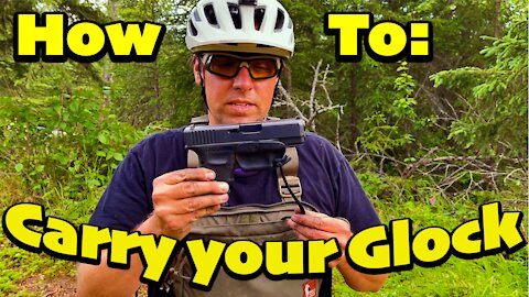 Glock Carry Methods: Every Day Carry Alaska 10mm Glock 29 | EDC, Bear Defense, Bike, Hike, Town...