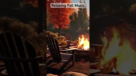 Relaxing Fall Ambience #jazz #music #fireplace