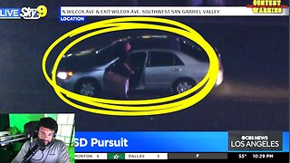 LIVE CHASE SUSPECT W/ KNIFE? CALFORNIA POLICE PURSUIT