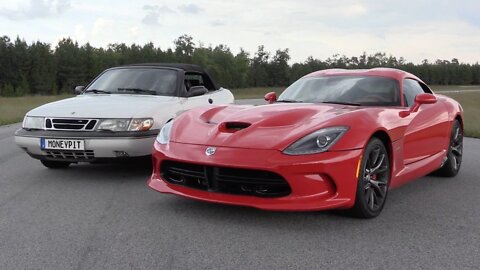 The Saab and Viper Hit the Track for the First Time!