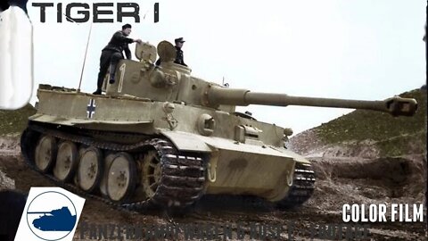WW2 color footage Tiger I Ausf. E. Panzerkampfwagen 6.
