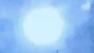 Enormous Blue center Sphere UFO North turning East Low Altitude