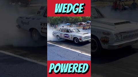 Wedge Powered Plymouth Burnout! #shorts