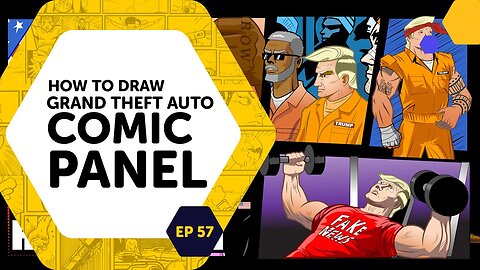 How To Draw Grand Theft Auto Comic Panel ep57