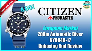 Unicorn Blue Diver! | Citizen Promaster 200m Automatic Diver NY0040-17 Unbox & Review