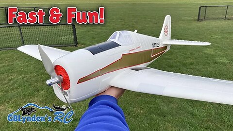 HobbyKing H-King F6F Hellcat Little Nugget Reno Racer Maiden Flight Review