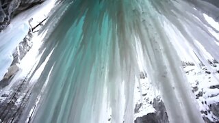 Winter waterfalls are spectacular, but how do they freeze?