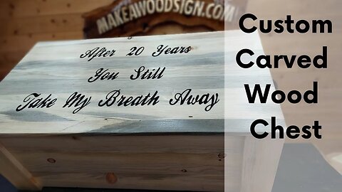 Building And Carving A Wood Chest Out Of Blue Pine