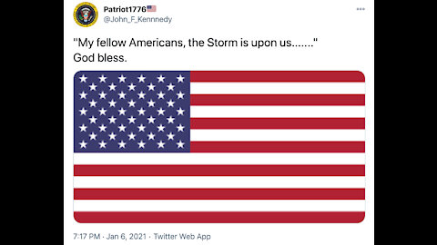 The Goldfish Report No. 639 - "My Fellow Americans, The Storm Is Upon Us......." GOD BLESS