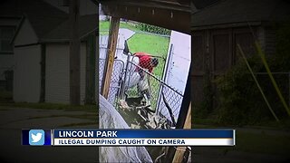 Illegal dumping caught on camera at Lincoln Park home