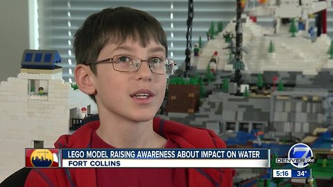 Fort Collins boy, 12, builds massive LEGO model representing the hydrologic cycle