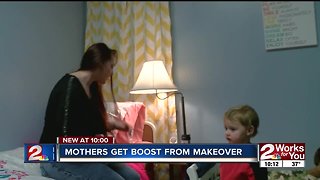 Mothers at Women and Children center get a holiday boost from room makeovers