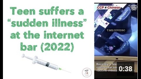 Teen suffers a “sudden illness” at the internet bar 💉👀 (2022)