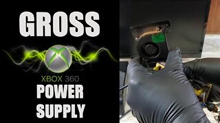 Deep cleaning this GROSS Xbox 360 E Part 2: |Power Supply| [teardown and cleaning]