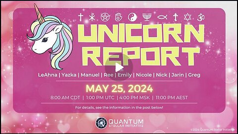 QSI - Unicorn Report - Religious Declas 2 - Cabal Hijacked Religion & Ascension 052524