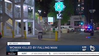 Woman killed by falling man in East Village
