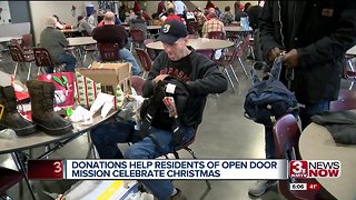 Donations help Open Door Mission give gifts to residents