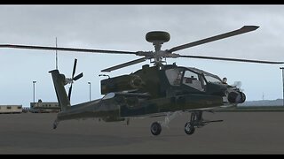 AH-64 Apache Helicopter. Jump in and GO flight review X-Plane 11.