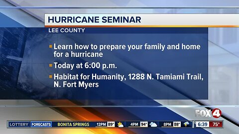 Lee County hosting final Hurricane Seminar of 2019