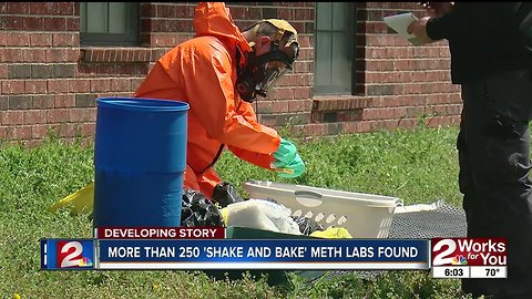 Massive meth bust made in Mannford; more than 250 'shake and bake' style meth labs found