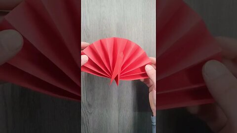 Origami easy paper peacock with Ski #shorts #origami #diyorigami #diy #paper #peacock