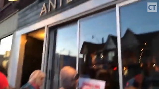 Restaurant Owner Sends Vegan Protesters Into A Frenzy With Epic Storefront Display