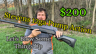 Stevens 12GA Pump Action Shotgun imported by Savage Arms #Rumble #YourFeed #ForYou #FYP