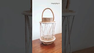 DIY BOHO STYLE LANTERN - beautiful outdoor decoration from old jar