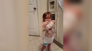 Adorable Tot Girl Asks For Whipped Cream By Making Cough Sounds
