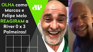 ALOPRARAM? OLHA como Marcos e Felipe Melo REAGIRAM a River Plate 0 x 3 Palmeiras!