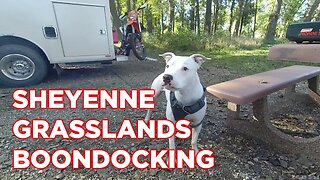 Boondocking in Our Ambulance - Sheyenne Grasslands Part 1 | Ambulance Conversion Life