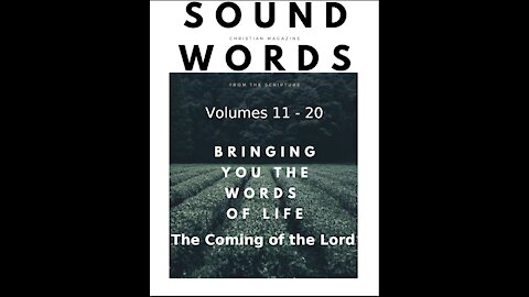 Sound Words, The Coming of the Lord