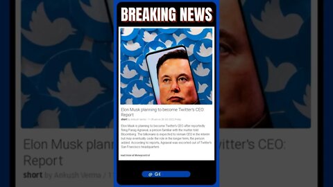 Sensational News | Elon Musk is the new CEO of Twitter | #shorts #news