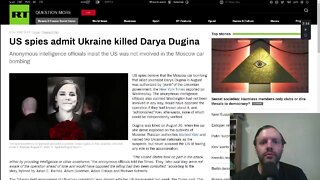 US spies admits Ukraine killed Darya Dugina