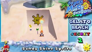 Super Mario Sunshine: Gelato Beach [Secret #2] - Sandy Shine Sprite (commentary) Switch