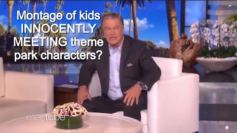 Alec Baldwin took over Ellen and showed a clip of kids groping adults