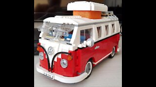 Top Volkswagen T1 Camper Van Lego Speed Build