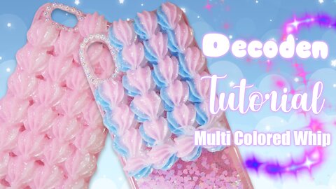 Multi Colored Whip Decoden Tutorial [How to Deco][4K]