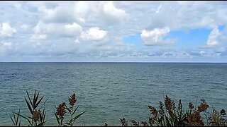 Lake Erie with Lovely Puffy Clouds ~ October 5, 2023