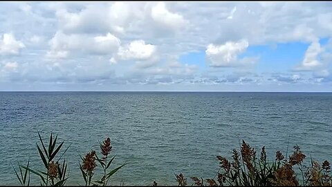 Lake Erie with Lovely Puffy Clouds ~ October 5, 2023