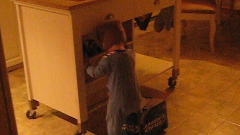 A Toddler Gets His Foot Stuck In A Beer Box