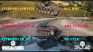 Citron01 [SWAT3] - SU-122A, AMX 13 F3 AM, M41 HMC - 3 Marked Arty