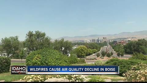 Air quality moderate, but continually deteriorating as wildfire season sets in